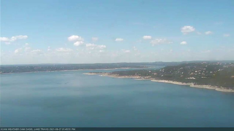 Lake Travis webcam, September 27, 2021 1:45 PM CT