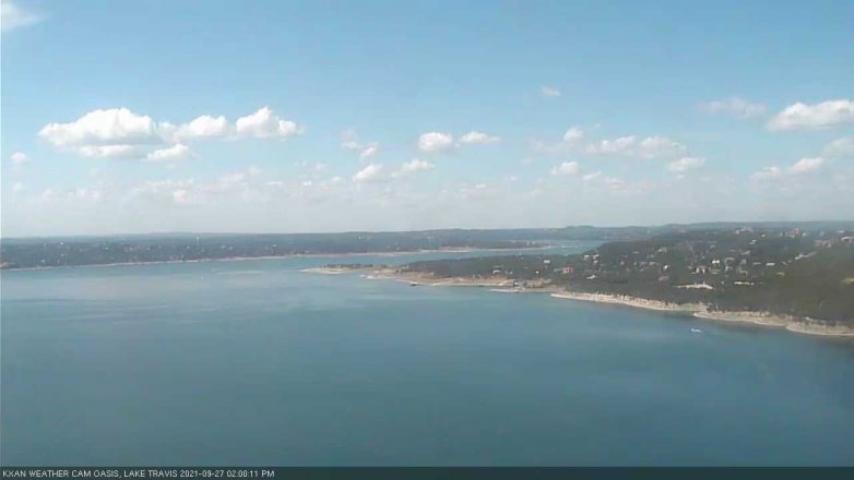 Lake Travis webcam, September 27, 2021 2:00 PM CT