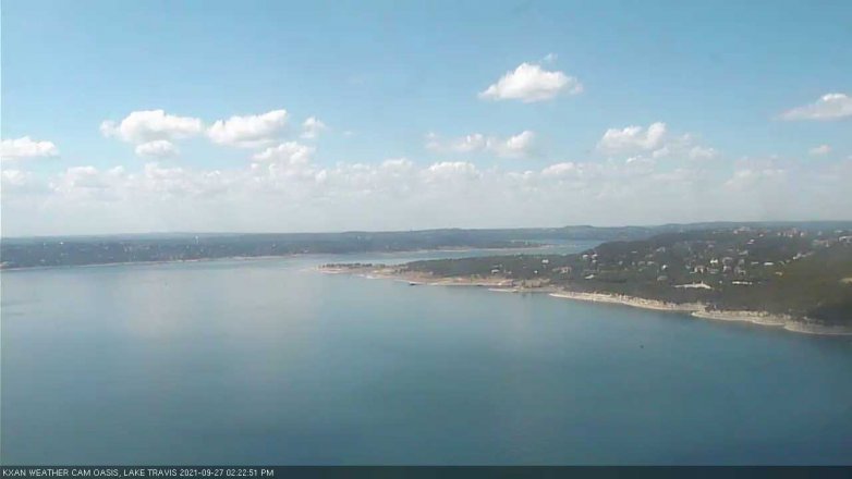 Lake Travis webcam, September 27, 2021 2:25 PM CT