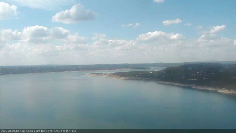 Lake Travis webcam, September 27, 2021 2:45 PM CT