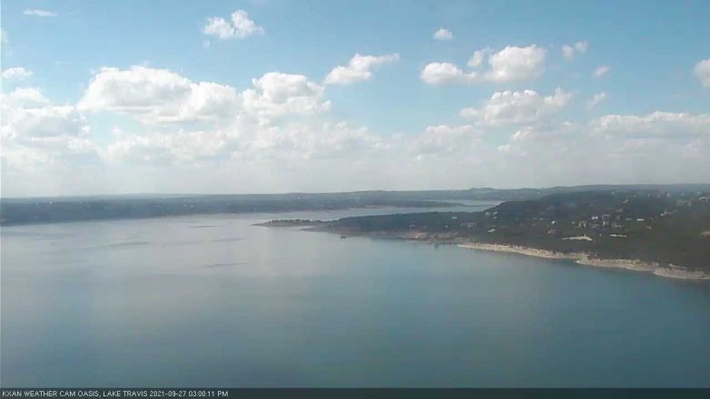 Lake Travis webcam, September 27, 2021 3:00 PM CT