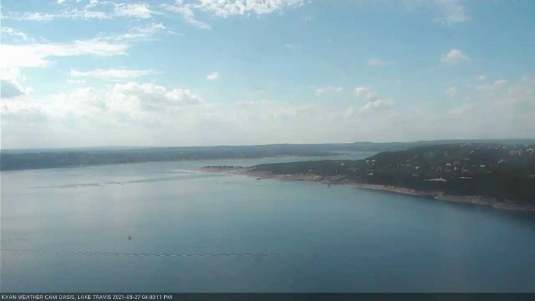 Lake Travis webcam, September 27, 2021 4:00 PM CT