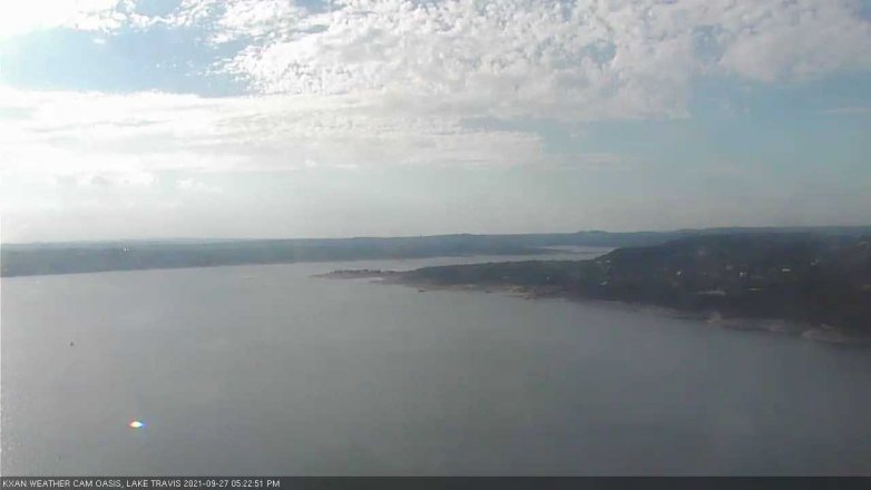 Lake Travis webcam, September 27, 2021 5:25 PM CT