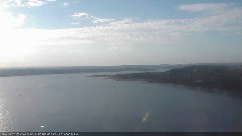 Lake Travis webcam, September 27, 2021 5:45 PM CT
