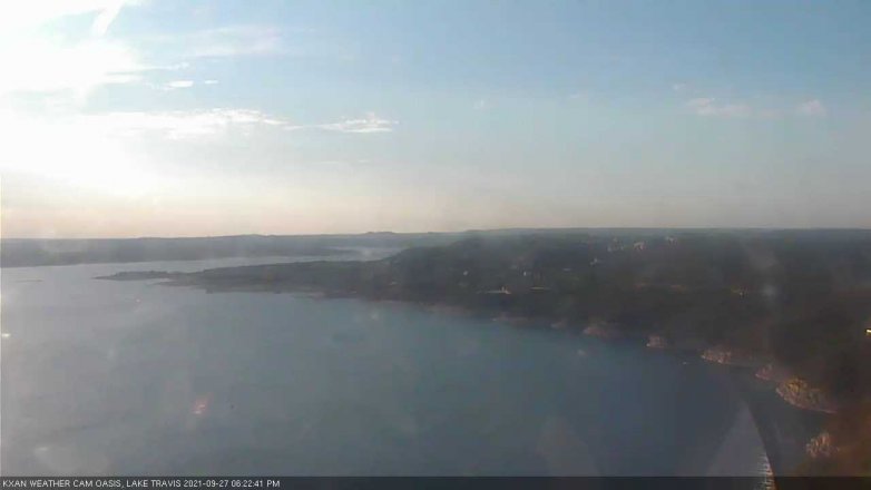 Lake Travis webcam, September 27, 2021 6:25 PM CT