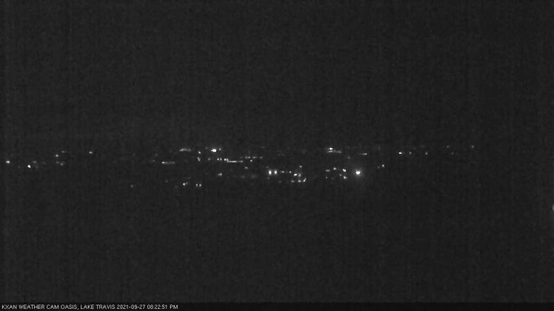 Lake Travis webcam, September 27, 2021 8:25 PM CT