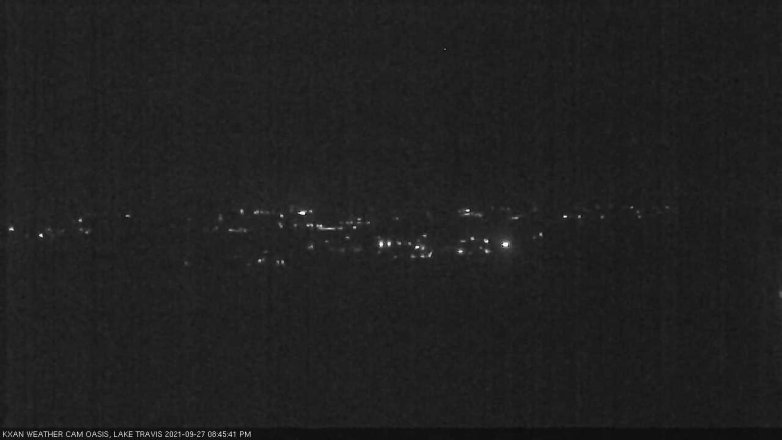 Lake Travis webcam, September 27, 2021 8:45 PM CT