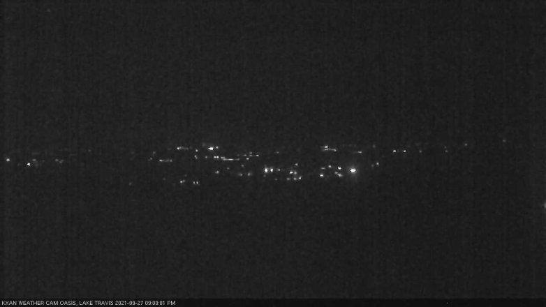 Lake Travis webcam, September 27, 2021 9:00 PM CT