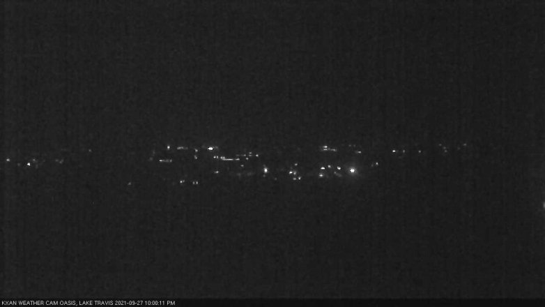 Lake Travis webcam, September 27, 2021 10:00 PM CT