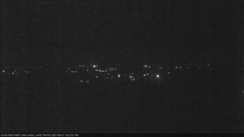 Lake Travis webcam, September 27, 2021 10:25 PM CT