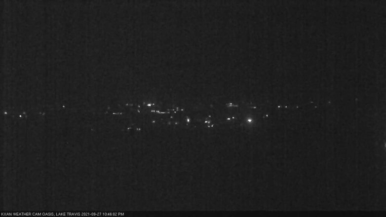 Lake Travis webcam, September 27, 2021 10:45 PM CT
