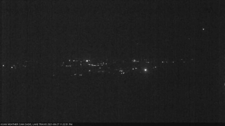 Lake Travis webcam, September 27, 2021 11:25 PM CT