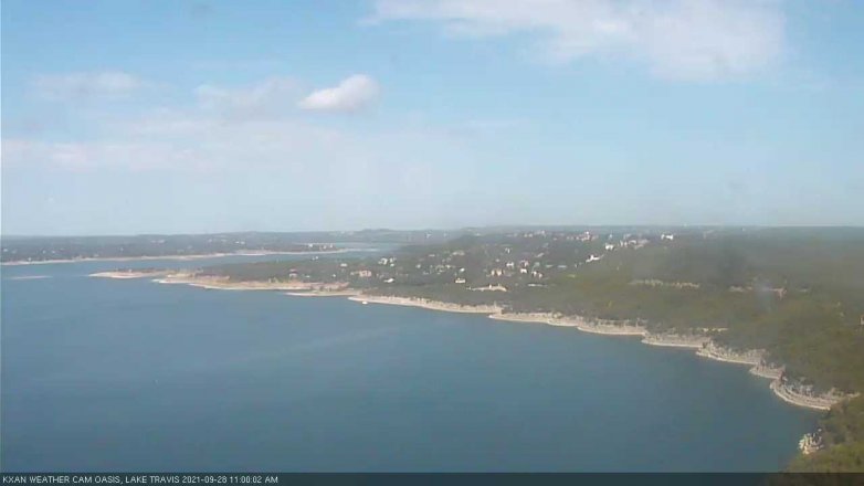 Lake Travis webcam, September 28, 2021 11:00 AM CT