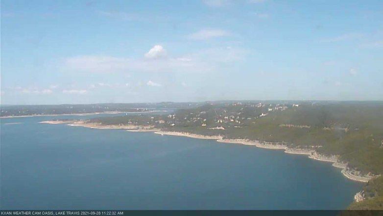 Lake Travis webcam, September 28, 2021 11:25 AM CT