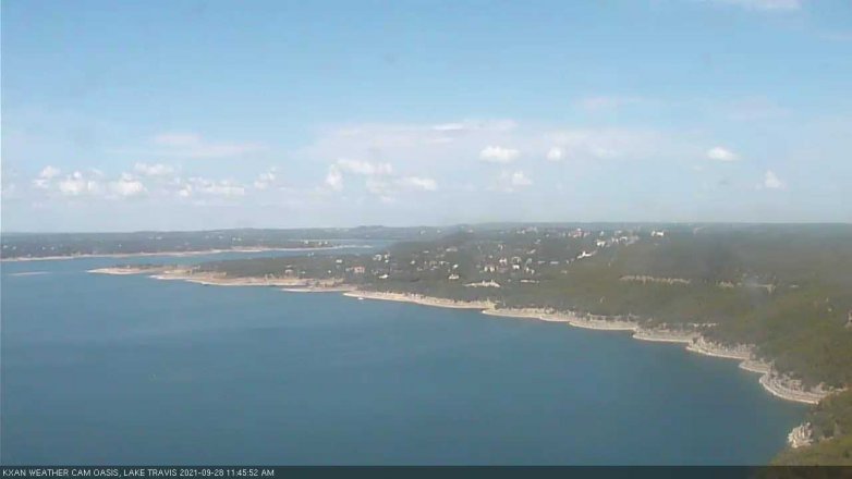 Lake Travis webcam, September 28, 2021 11:45 AM CT