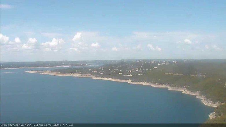 Lake Travis webcam, September 28, 2021 12:00 PM CT
