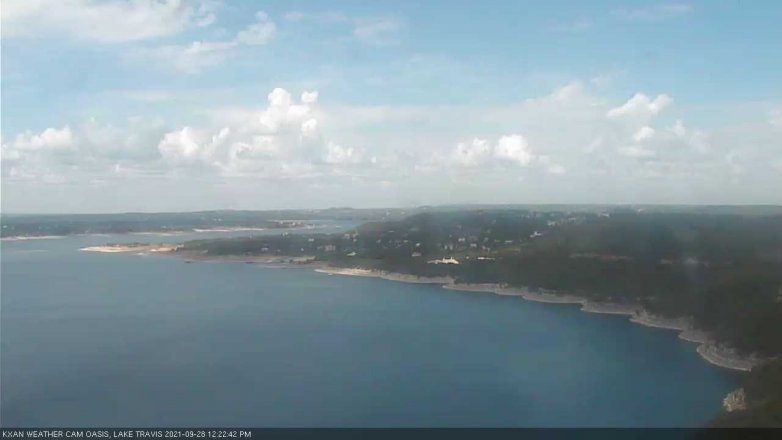 Lake Travis webcam, September 28, 2021 12:25 PM CT