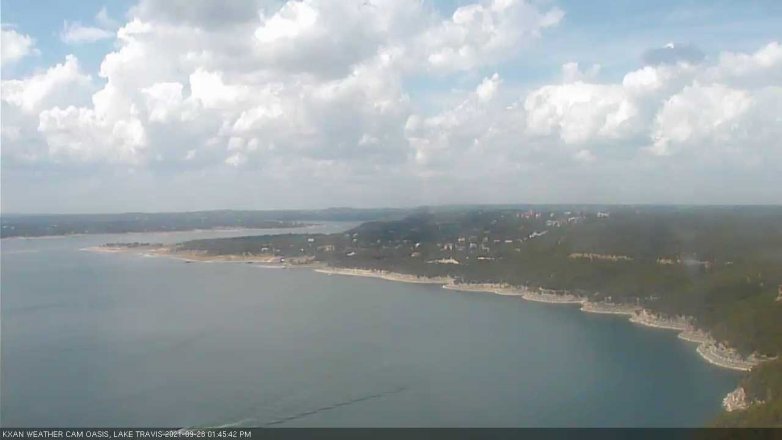 Lake Travis webcam, September 28, 2021 1:45 PM CT