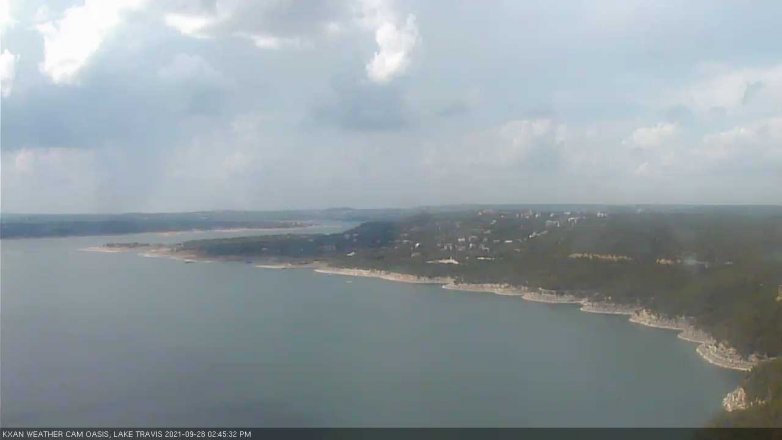 Lake Travis webcam, September 28, 2021 2:45 PM CT