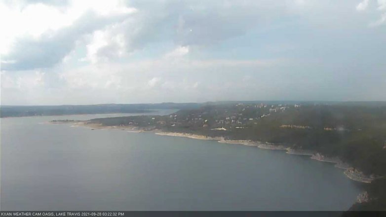 Lake Travis webcam, September 28, 2021 3:25 PM CT