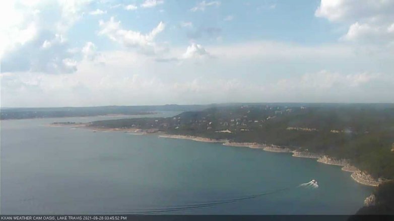 Lake Travis webcam, September 28, 2021 3:45 PM CT