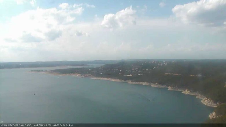 Lake Travis webcam, September 28, 2021 4:00 PM CT