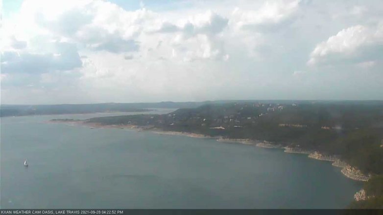 Lake Travis webcam, September 28, 2021 4:25 PM CT