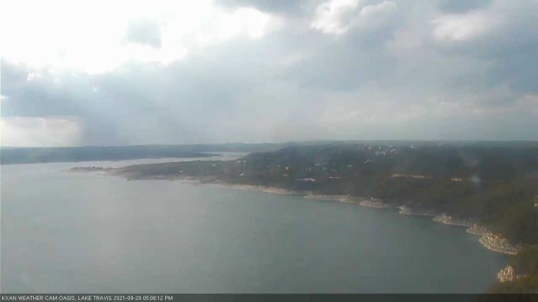 Lake Travis webcam, September 28, 2021 5:00 PM CT