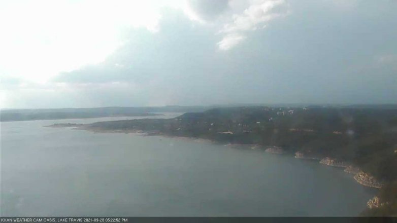 Lake Travis webcam, September 28, 2021 5:25 PM CT