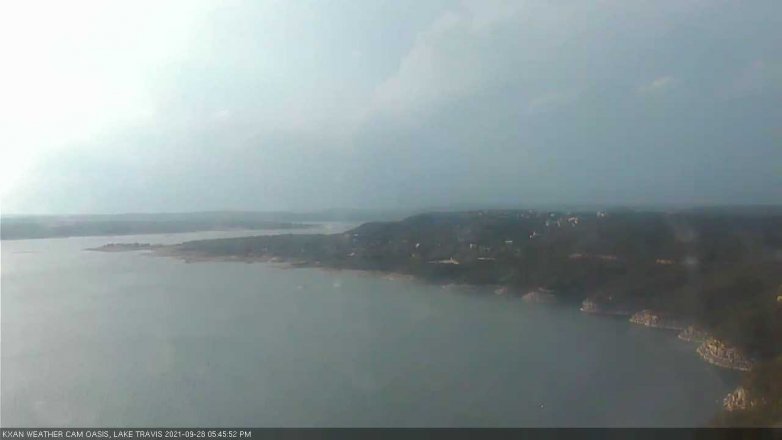 Lake Travis webcam, September 28, 2021 5:45 PM CT