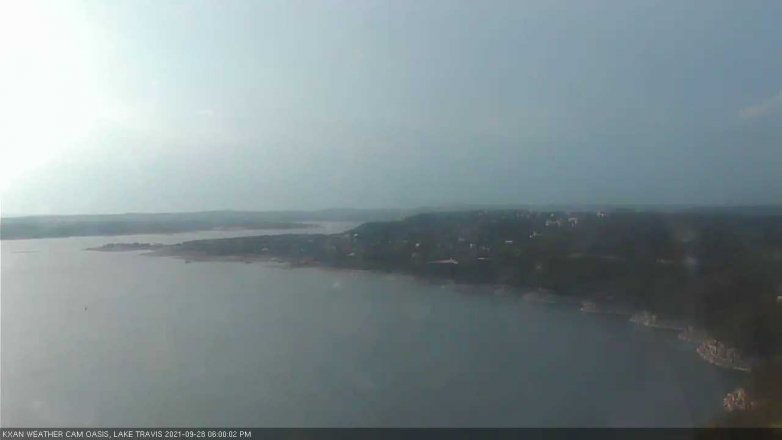 Lake Travis webcam, September 28, 2021 6:00 PM CT