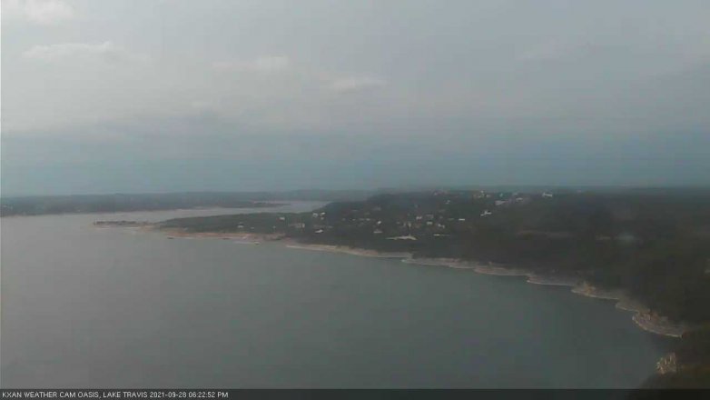 Lake Travis webcam, September 28, 2021 6:25 PM CT