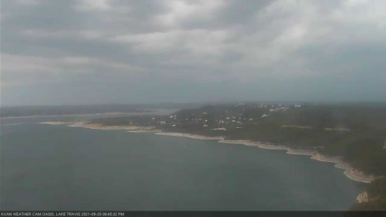 Lake Travis webcam, September 28, 2021 6:45 PM CT