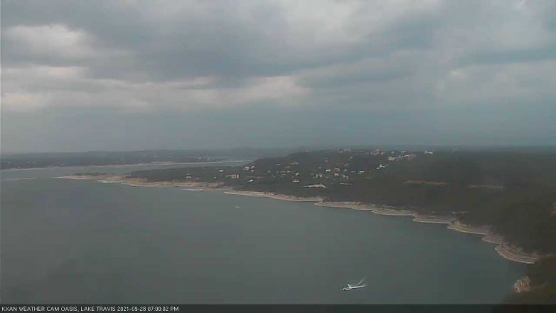 Lake Travis webcam, September 28, 2021 7:00 PM CT