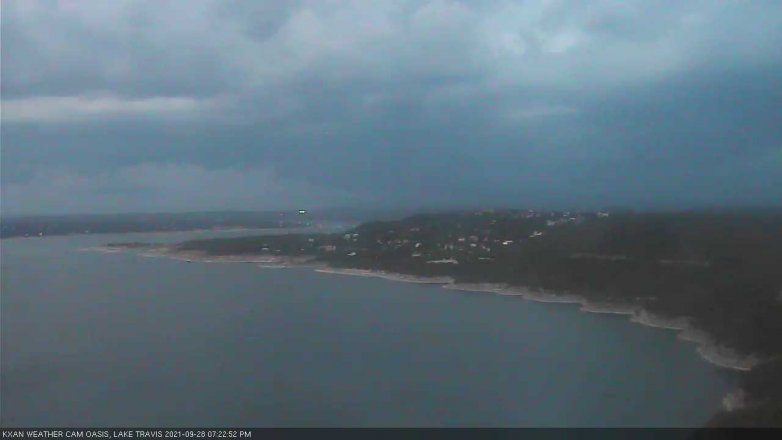 Lake Travis webcam, September 28, 2021 7:25 PM CT