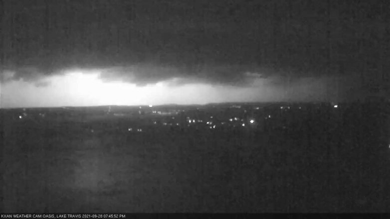 Lake Travis webcam, September 28, 2021 7:45 PM CT