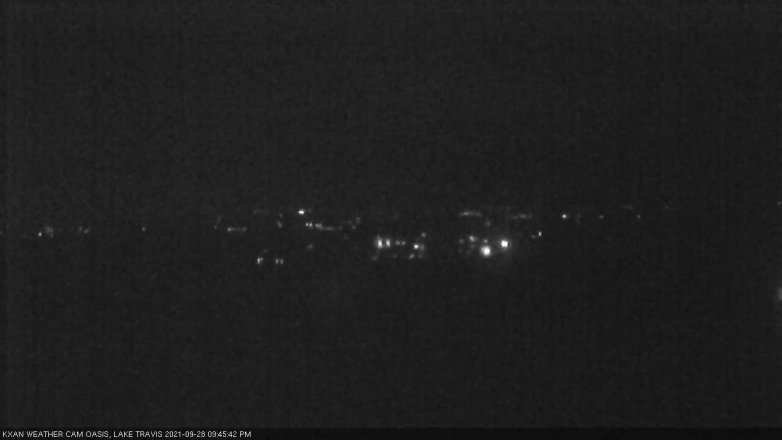 Lake Travis webcam, September 28, 2021 9:45 PM CT