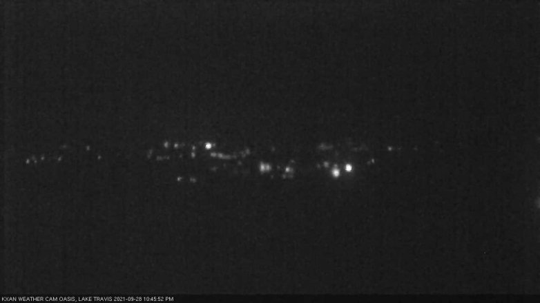 Lake Travis webcam, September 28, 2021 10:45 PM CT
