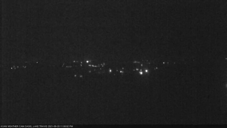 Lake Travis webcam, September 28, 2021 11:00 PM CT