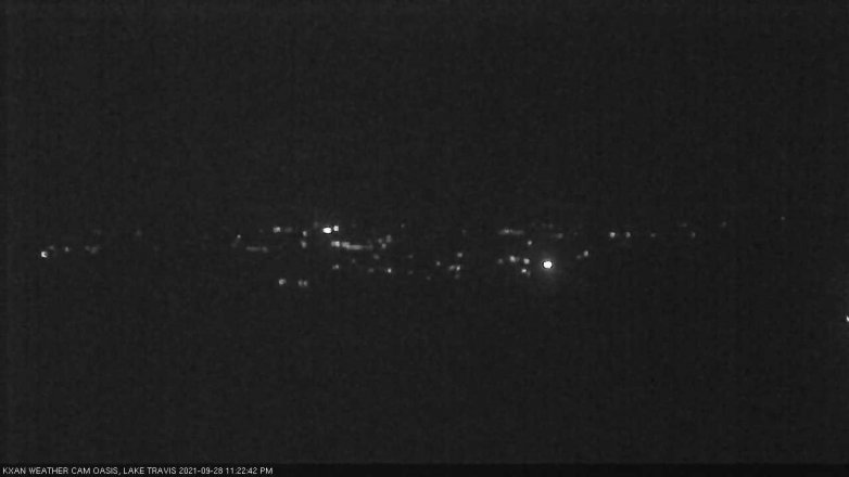 Lake Travis webcam, September 28, 2021 11:25 PM CT