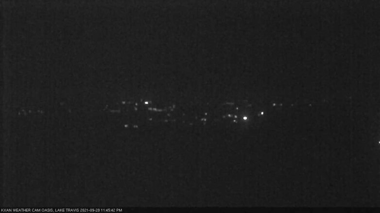 Lake Travis webcam, September 28, 2021 11:45 PM CT