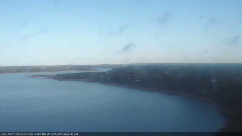 Lake Travis webcam, September 29, 2021 9:45 AM CT