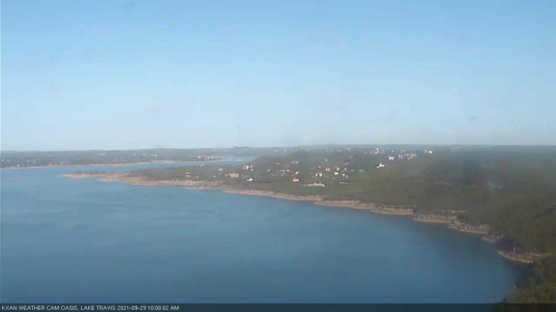 Lake Travis webcam, September 29, 2021 10:00 AM CT