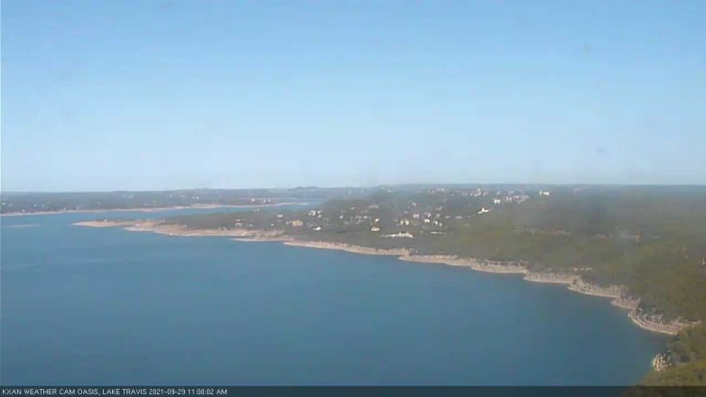 Lake Travis webcam, September 29, 2021 11:00 AM CT