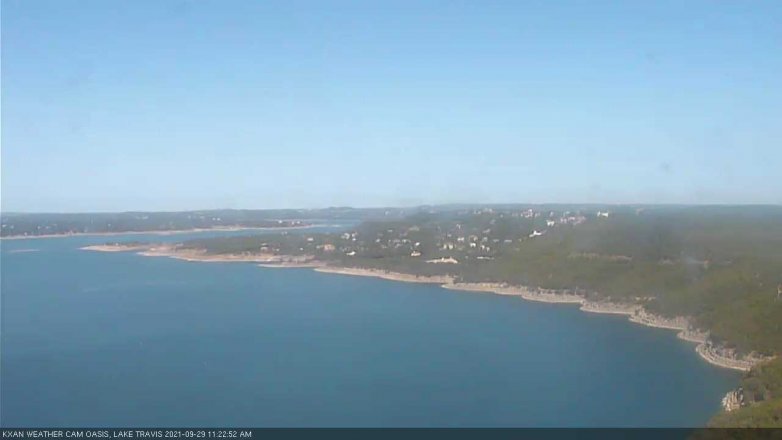Lake Travis webcam, September 29, 2021 11:25 AM CT