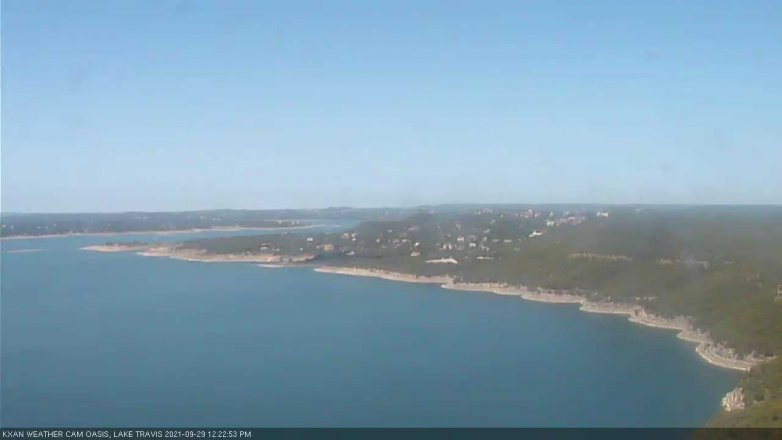 Lake Travis webcam, September 29, 2021 12:25 PM CT