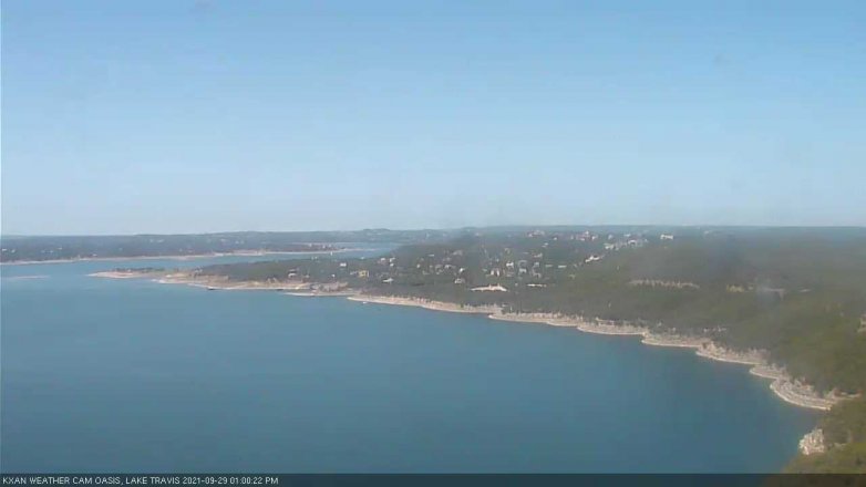 Lake Travis webcam, September 29, 2021 1:00 PM CT