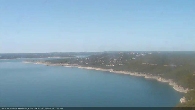 Lake Travis webcam, September 29, 2021 1:25 PM CT