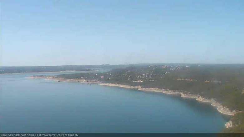 Lake Travis webcam, September 29, 2021 2:00 PM CT