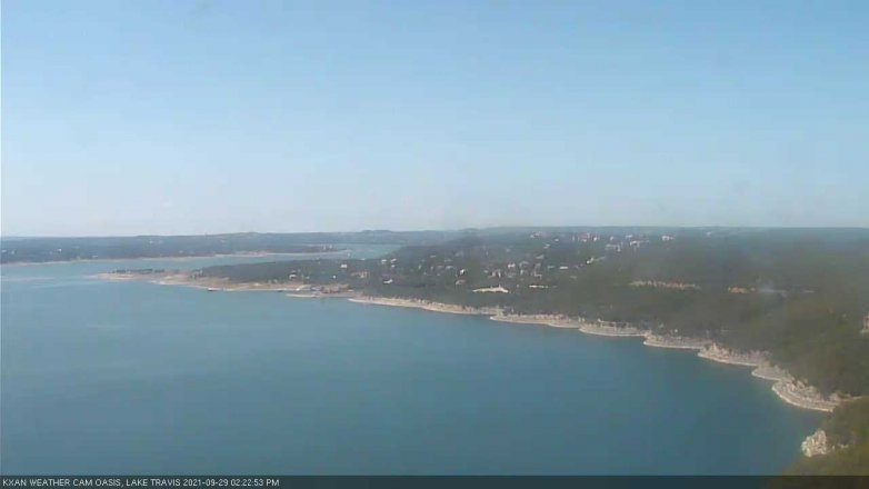 Lake Travis webcam, September 29, 2021 2:25 PM CT